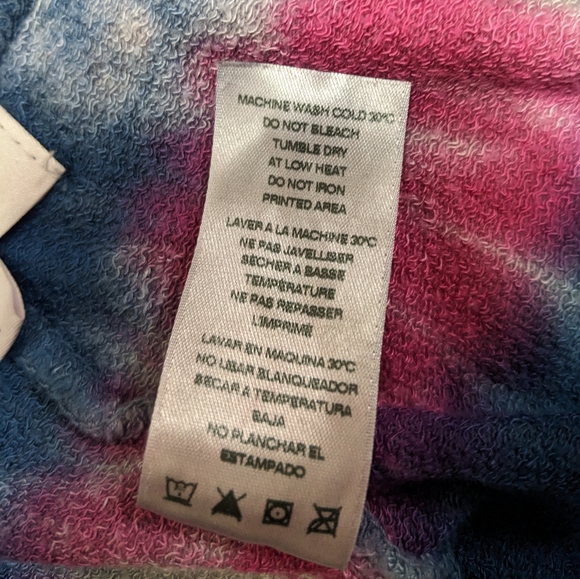 Sundry Navy Blue and Pink Tie dye Sweatpants - Picture 9 of 10